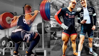 Can Worlds Strongest Cyclist Squat 480kg [upl. by Ahusoj594]