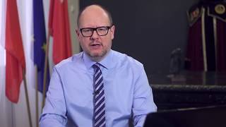 Paweł Adamowicz ogłasza start w wyborach na prezydenta Gdańska w 2018 [upl. by Htor]