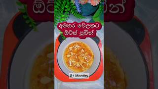 ඕට්ස් පුඩින් 👍oatsrecipe oats pudding healthyfood babyfood weightgainfoods puddingrecipe fyp [upl. by Norym]