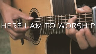 Here I Am To Worship  Tim Hughes Fingerstyle Guitar Cover by Albert Gyorfi TABS [upl. by Ecinereb644]