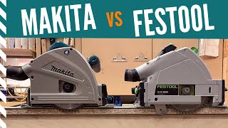 Railsaws Makita SP6000 vs Festool TS55 [upl. by Nahtad972]