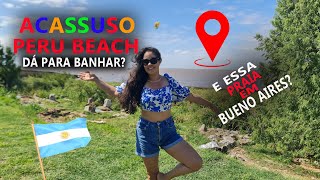 TEM PRAIA EM BUENOS AIRES NA ARGENTINA O QUE FAZER EM ACASSUSO  Peru Beach [upl. by Nirol78]