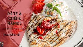 Recette de pâte à crêpe rapide Pour un gouter gourmad [upl. by Kroll]