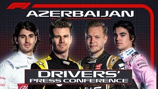 2019 Azerbaijan Grand Prix PreRace Press Conference [upl. by Leugar]