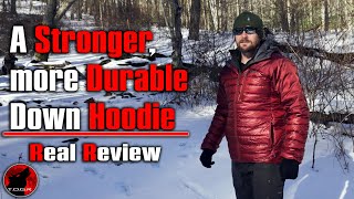 Reinforce Down Jacket  Outdoor Research Helium Hooded Jacket Review [upl. by Merci]