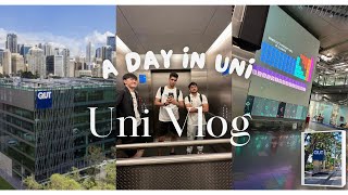 UNI VLOG a day with me in the QUT  Queensland University Of Technology [upl. by Eustacia148]