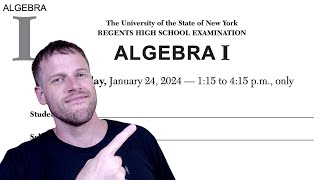 Algebra 1 Regents  January 2024 questions 1  24 [upl. by Htebi]