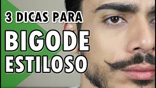 ðŸ”µ COMO FAZER BIGODE ESTILOSO  MUSTACHE  DICAS MASCULINAS [upl. by Sido354]