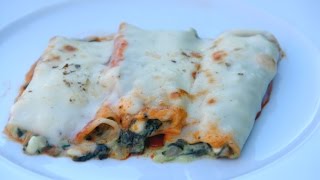 Canelones de ricotta y espinacas  Receta paso a paso [upl. by Kane318]