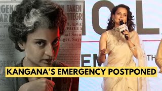 Kangana Ranauts Emergency Release Date Postponed From Sep 6 CBFC Green Signal Awaited [upl. by Petra60]