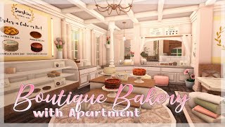 Blush Boutique Bakery amp Apartment  Bloxburg Speed Build [upl. by Garnet]