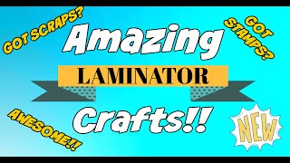 ✂️✴️AWESOME LAMINATOR CRAFTS Get Your Scraps amp Stamps OUT❤️ [upl. by Bodrogi374]