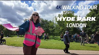 Walking Tour of Hyde Park 4K Walking Tour Part 1  London UK  2024 [upl. by Aciria848]