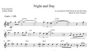 Transcription Little Niles  Phil Woods [upl. by Ainsley]