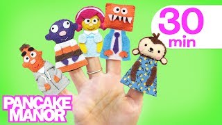 The Finger Family  more songs for kids and babies  Pancake Manor [upl. by Tilden210]