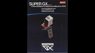 AKAI SUPER GX TAPE HEAD BROCHURE FOLDER CATALOG PROPAGANDA [upl. by Garges611]