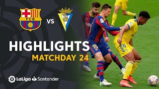 Highlights FC Barcelona vs Cádiz CF 11 [upl. by Annaear389]