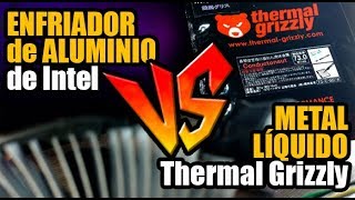 Metal líquido VS enfriador de intel de aluminio ASÍ QUEDÓ  Droga Digital [upl. by Aisor971]