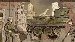 WWII animation Battle of Berlin 1945 [upl. by Arised]