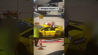 Pilot Tries Lamborghini Airport Follow Me Car [upl. by Moyra]