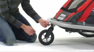 Croozer 525  strolling and cycling conversion kit installation video [upl. by Angelika948]