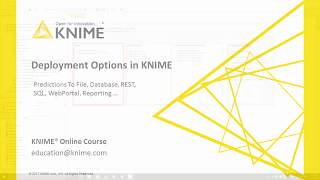 Deployment Options within KNIME [upl. by Clywd702]