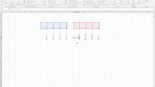 Statistik mit Excel Arbeiten mit Matrizen [upl. by Siriso525]