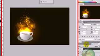 Photoshop Crear efecto de magia con taza de cafeavi [upl. by Evadnee]