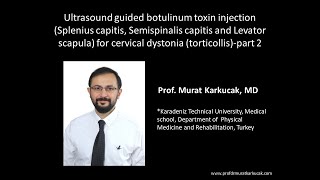 Ultrasound guided BTX injection Splenius capitis Semispinalis capitis and Levator scapula part 2 [upl. by Irotal]