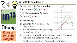 Verkettete Funktionen  klausurtypische Aufgabe [upl. by Arramat]