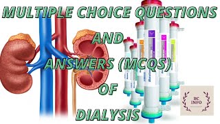 MCQS Part17Multiple choice questions and answersMcqs of dialysis Mcqs of dialysis exam papers [upl. by Sumetra]