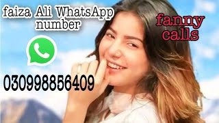 Faiza Ali WhatsApp number  Faiza Ali pH no  faiza Ali phone number  singer faiza ali [upl. by Rori]