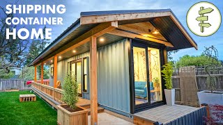 40ft Shipping Container Converted into Amazing Tiny House  Full Tour [upl. by Aramak]