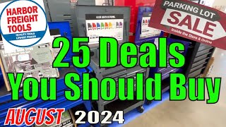 Harbor Freight Top 25 Things to Buy During the Parking Lot Sale in August [upl. by Abroms]