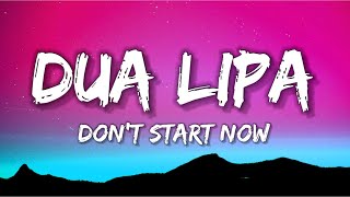 Dua Lipa  “Don’t start caring ‘bout me now” Lyric [upl. by Leemaj]