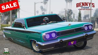 Voodoo Custom Perfect Lowrider GTA 5 Online  SALE  Chevy Impala  Bennys Original Motor Works [upl. by Forester]