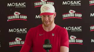 Carson Wentz similarities between Eagles  Chiefs offense but faster  Wentz talks Reid amp Mahomes [upl. by Loni182]