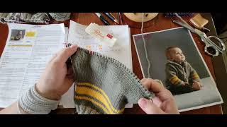 Tuto Tricot vidéo 9 du projet Paletot Layette de Phildar façonner larrondi de lemmanchure [upl. by Nurav]