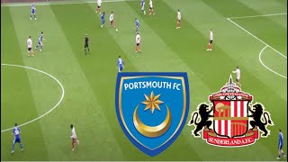 Portsmouth FC 13 Sunderland AFC Highlights  20242025 [upl. by Ayotnom]