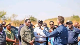 President Hichilema touring the Onion Field for the Tennor and Amatheon Farm in Mumbwa District [upl. by Eyk]