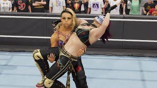 WWE 2K24 RAW THE KABUBI WARRIORS VS ZOEY AND SHAYNA FOR THE TAG TITLES [upl. by Shaum]