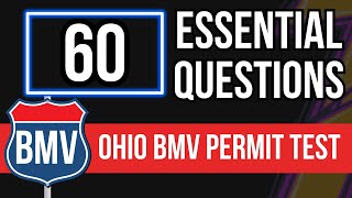 Ohio BMV Permit Test 2024 60 Essential Questions [upl. by Cathy]