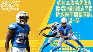 LA Chargers Destroy Panthers JK Dobbins Makes History QJs Great Moments and a DOMINANT defense [upl. by Stephanie]