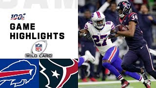 Bills vs Texans Wild Card Round Highlights  NFL 2019 Playoffs [upl. by Finn]