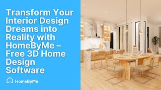 Transform Your Interior Design Dreams into Reality with HomeByMe – Effortless 3D Home Design [upl. by Irpak]