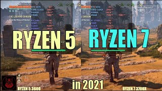 Ryzen 5 3600 vs Ryzen 7 3700x  in 2021 [upl. by Anselma]