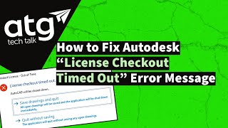 How to Fix Autodesk quotLicense Checkout Timed Outquot Error Message [upl. by Sontag]