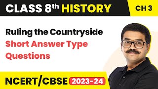 Ruling The Countryside  Short Answer Type Questions  Class 8 History Chapter 3 [upl. by Caddaric846]