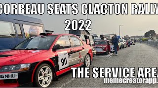 Corbeau seats clacton rally 2022 the service area Day 1 [upl. by Anrapa]