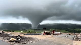 Branson Missouri tornado May 132024 at Paynes Valley golf course [upl. by Lemra]